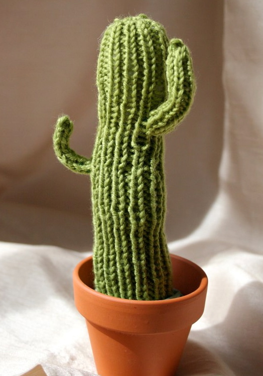 Just Crafty Enough Project Knit Saguaro Cactus