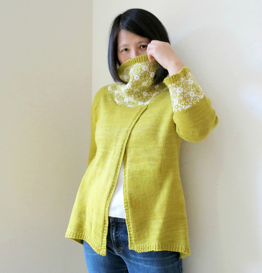 Just Crafty Enough – On the Needles: Another Sweater for Me and Fox Paws